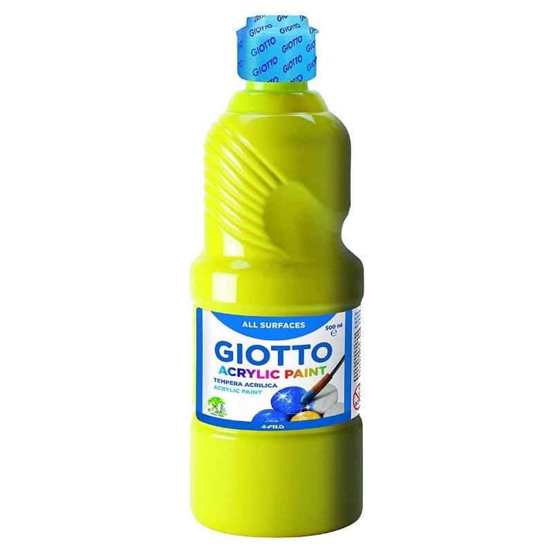Colora e Decora Acrilico Pronto Giallo 500ml -  Giotto Acrilico Pronto Giallo 500ml -  Giotto