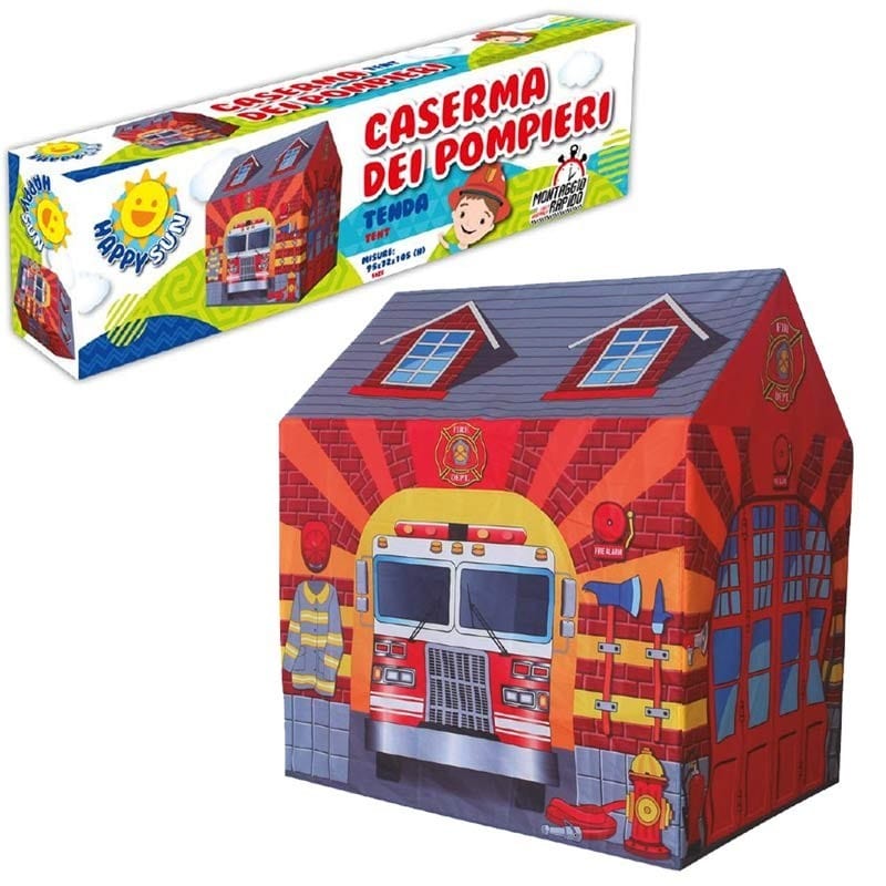 Tende e tunnel giocattolo Tenda da Gioco Pompieri dimensioni 95 x 105 x 72 cm Tenda da Gioco Pompieri dimensioni 95 x 105 x 72