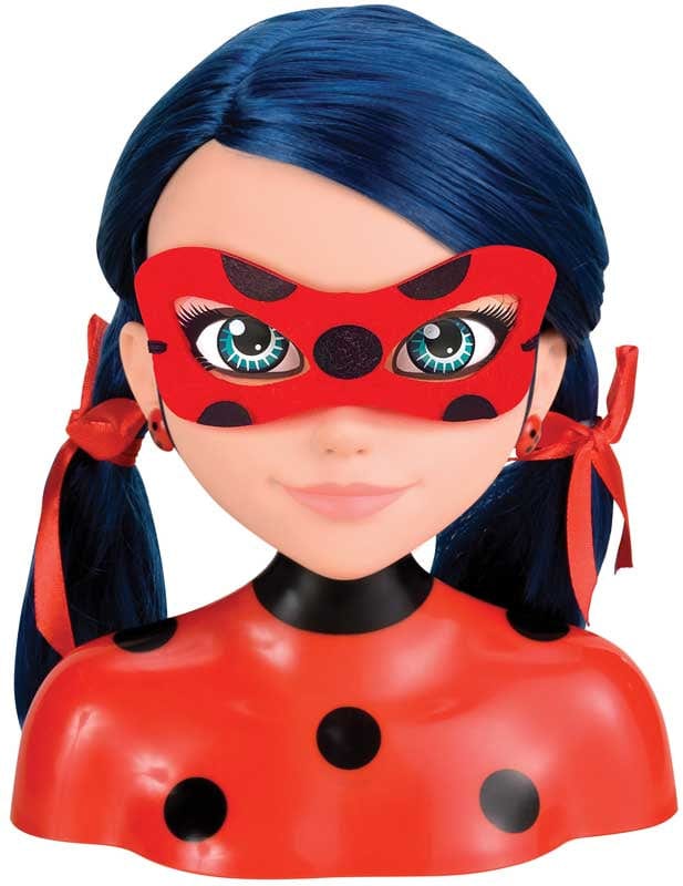 Testa da pettinare Miraculous Ladybug con 30 Accessori – The Toys Store