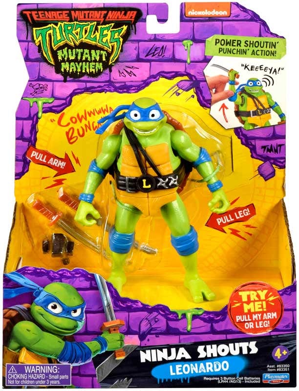 Action Figures Tartarughe Ninja Personaggi Deluxe con Suoni Caos Mutante