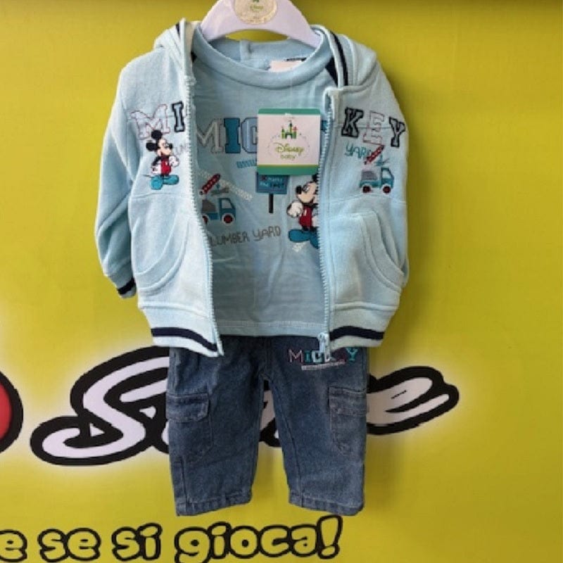 Abbigliamento Disney Baby Mickey Mouse Completo 3 pezzi