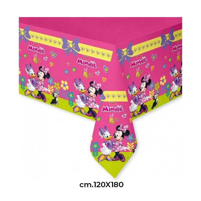 Party Tovaglia Minnie in Plastica 120x180 Tovaglia Minnie in Plastica 120x180