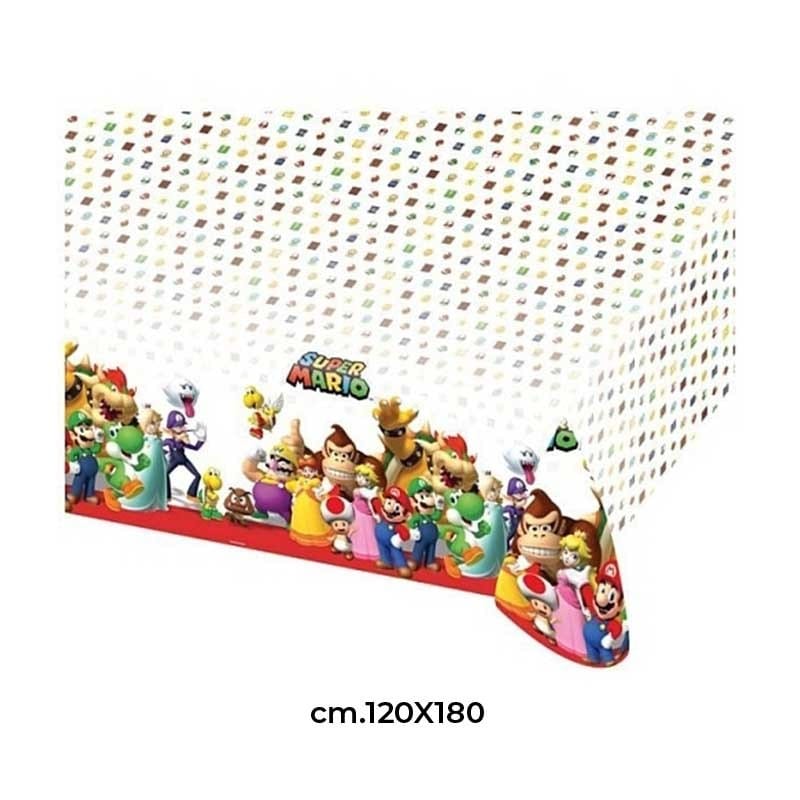 Party Tovaglia SuperMario in Plastica 120x180 cm Tovaglia SuperMario in Plastica 120x180 cm