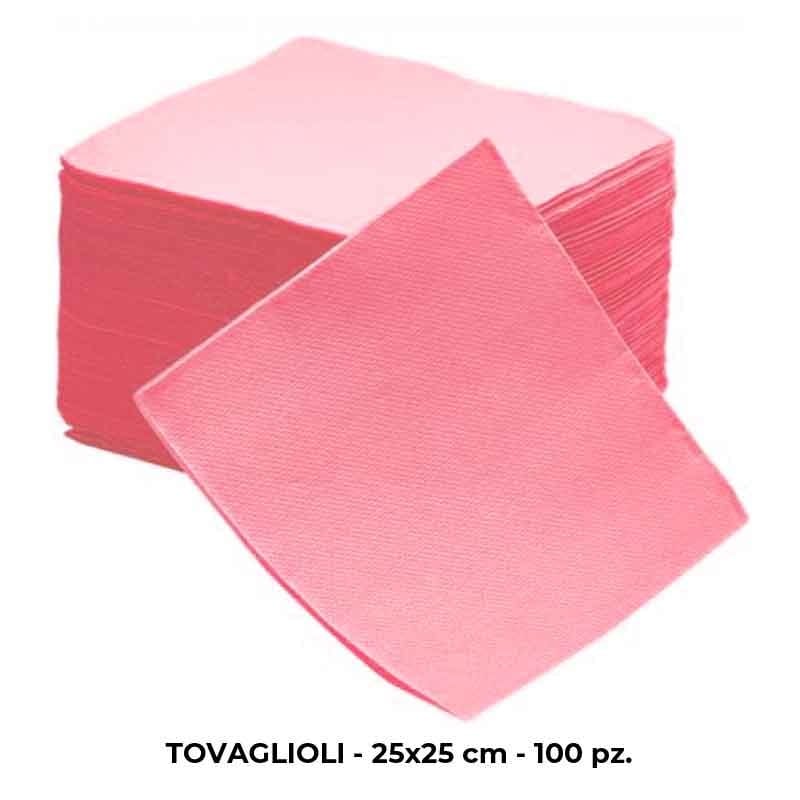 Party Tovaglioli Rosa 25x25cm 100pz Tovaglioli Rosa 25x25cm 100pz