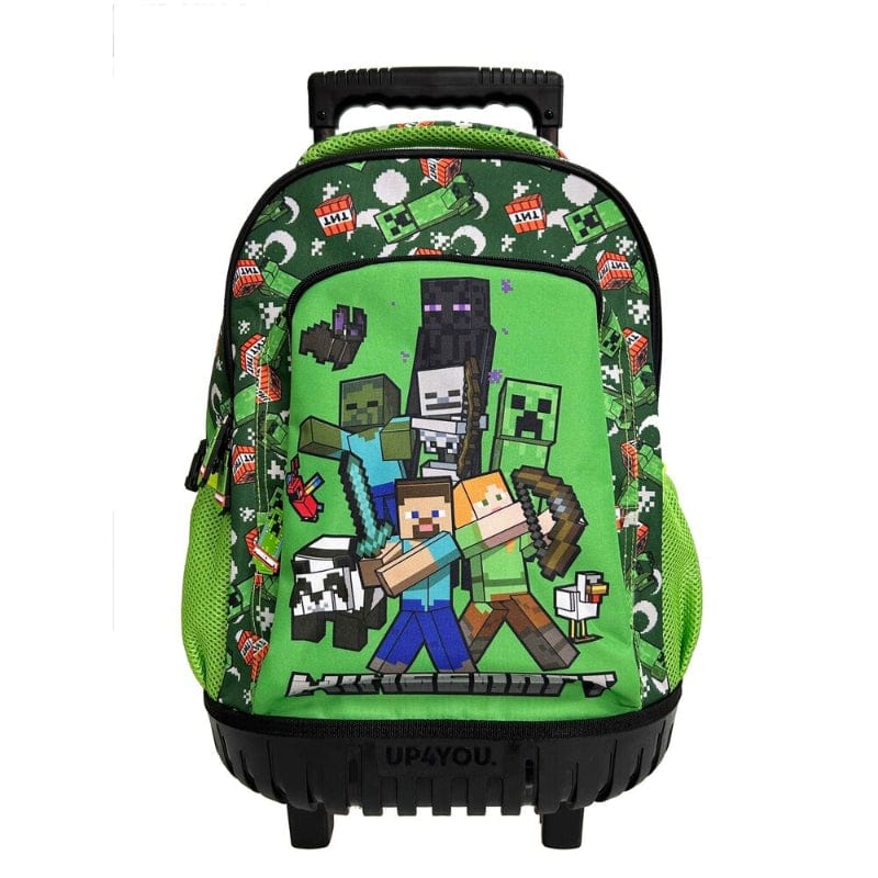 Zaini Trolley Minecraft da 46cm, Ideale per la Scuola Elementare e Media Trolley Minecraft da 46cm, Ideale per la Scuola Elementare e Media