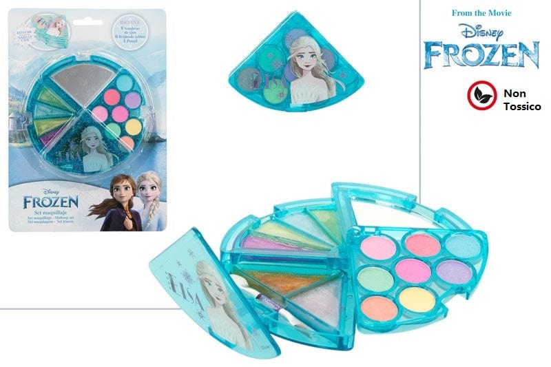 Trousse Trousse per Bambine Disney Frozen, set Ombretti e Lucidalabbra