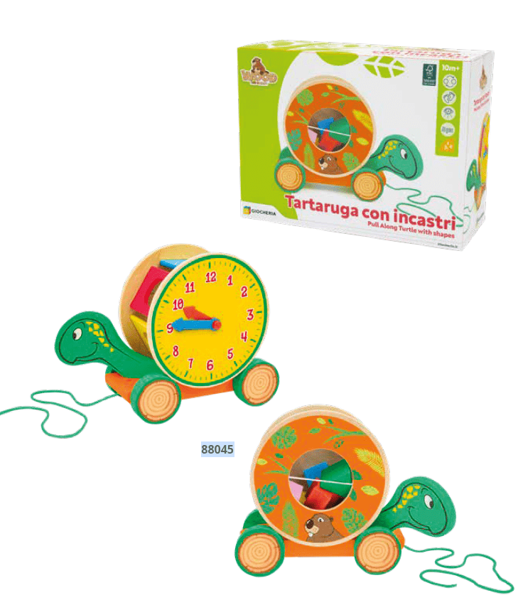 Giocattoli Infanzia Sevi Tartaruga Cercaforme, Gioco in legno per bambini - Trudi Sevi Tartaruga Cercaforme, Gioco in legno per bambini - Trudi