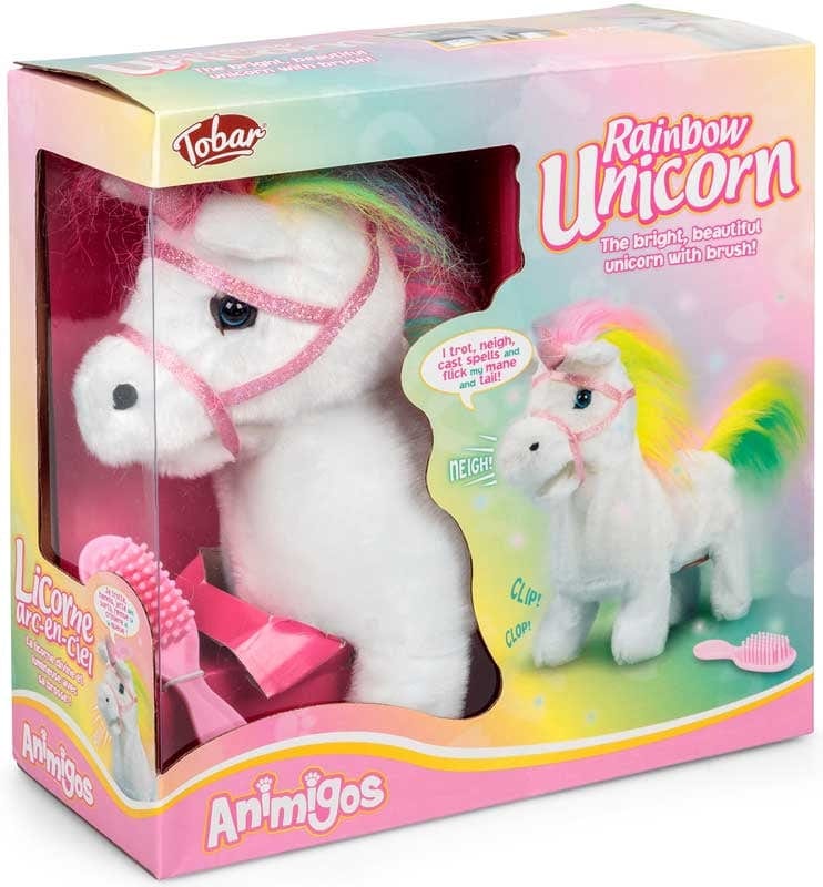 Animali Interattivi Unicorno Interattivo che Cammina e Scodinzola con Effetti sonori - Animigos