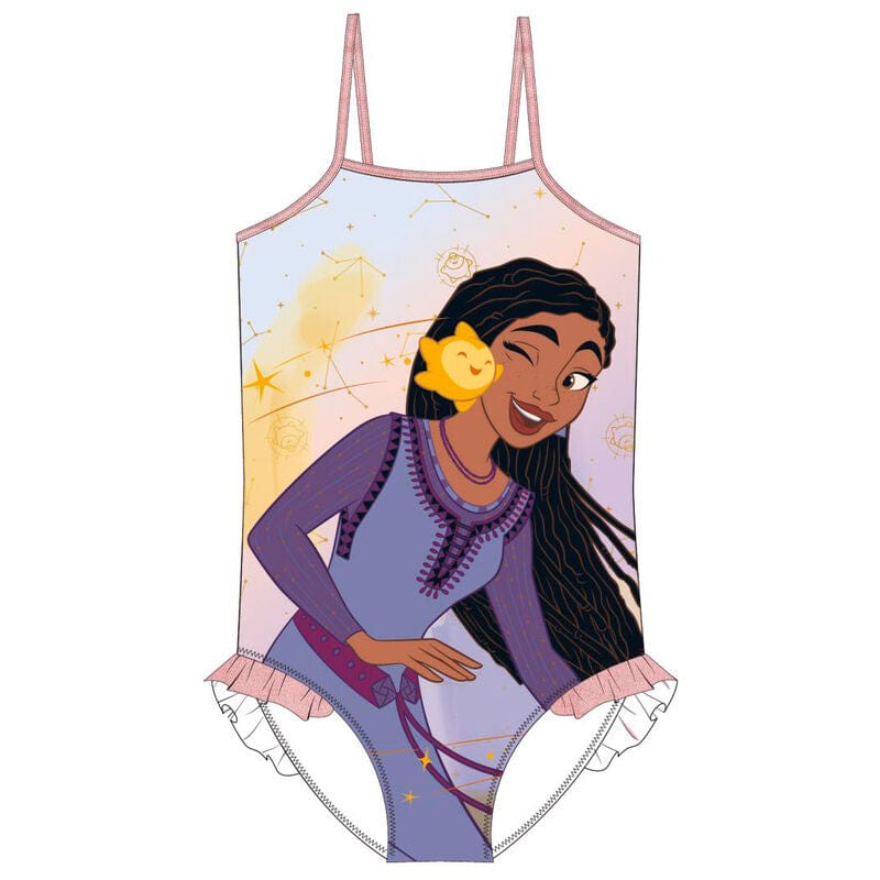 Costume da bagno Disney Wish Costume Mare Intero Bambina Taglie da 3 a 7 Anni Disney Wish Costume Mare Intero Bambina Taglie da 3 a 7 Anni
