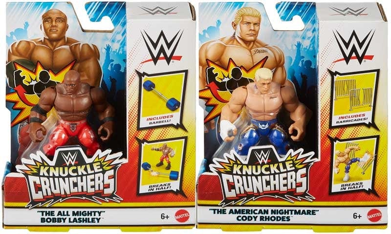 Action figure WWE Action figure Knuckle Crunchers con Accessori WWE Action figure Knuckle Crunchers con Accessori
