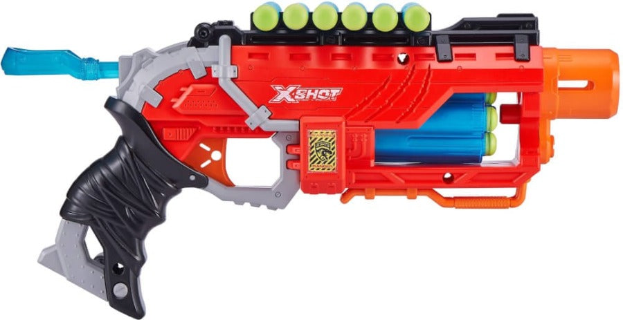 Giocattoli Aria Aperta X Shot Dino Attack, Blaster con canna rotante e Bersagli