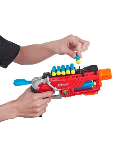X Shot Dino Attack, Blaster con canna rotante e Bersagli