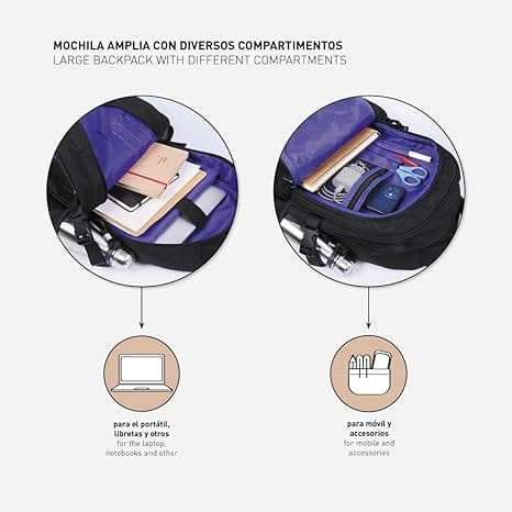 Zaini Zaino Scuola Black Panther 47cm