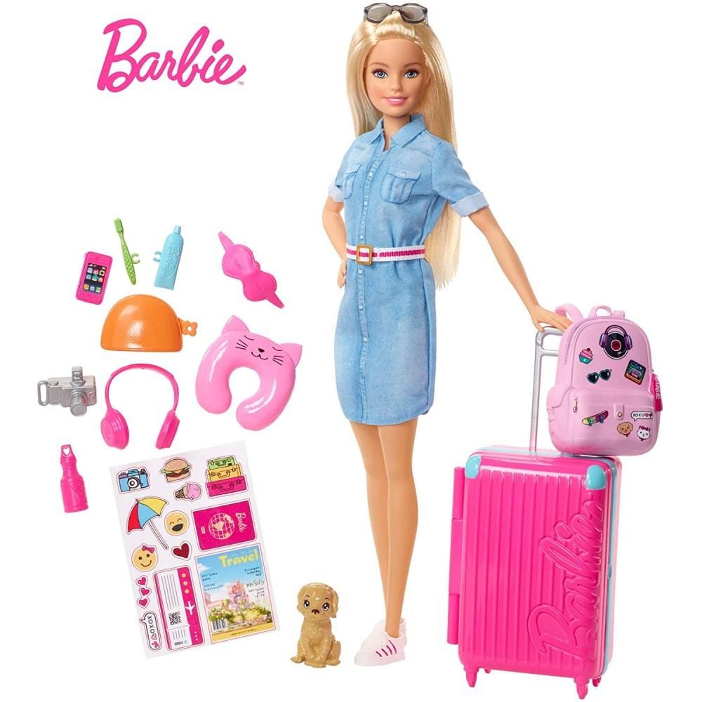 Barbie in Viaggio con Cucciolo e  Accessori - The Toys Store