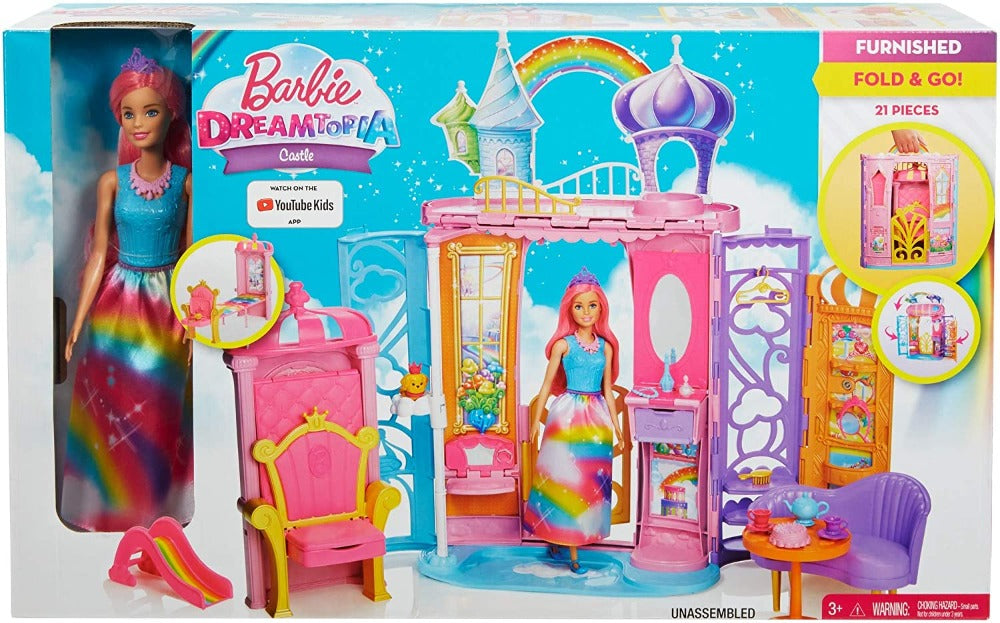 Barbie Castello Dreamtopia della Baia dell'Arcobaleno, Bambola e Accessori inclusi - The Toys Store