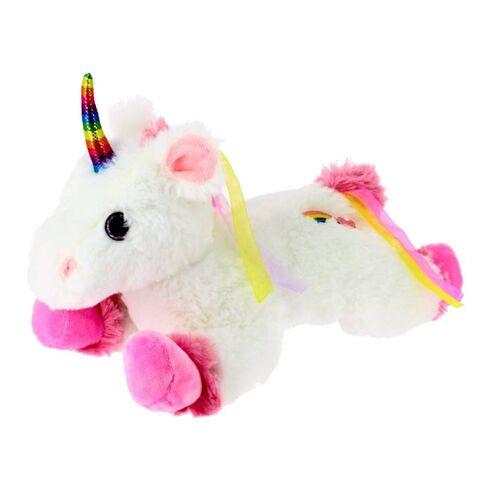 peluche Peluche Unicorno Arcobaleno Grande 60cm