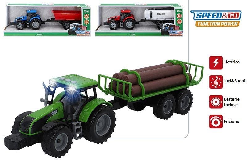 Trattore con Rimorchio Luci e Suoni - The Toys Store