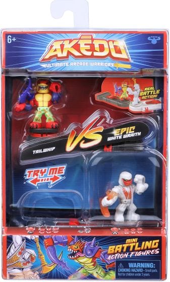 Bambole, playset e giocattoli Akedo Ultimate Arcade Warriors set 2 Personaggi Assortiti