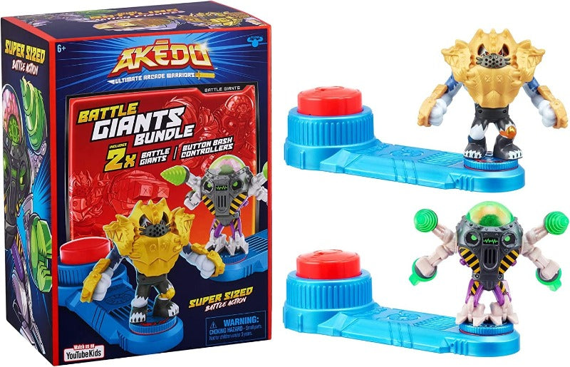 Akedo personaggi Giganti Vs Pack, Scratch-Atron VS Tonk - Giochi Preziosi