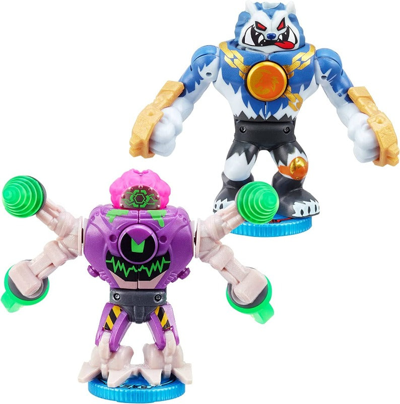 Akedo personaggi Giganti Vs Pack, Scratch-Atron VS Tonk - Giochi Preziosi