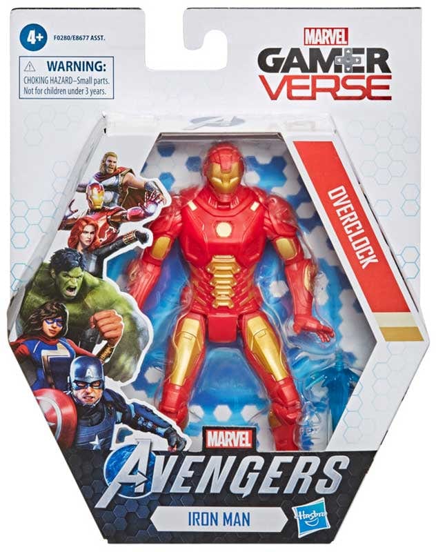 Action figure Avengers Gamer Verse, Personaggio Iron Man Overclock
