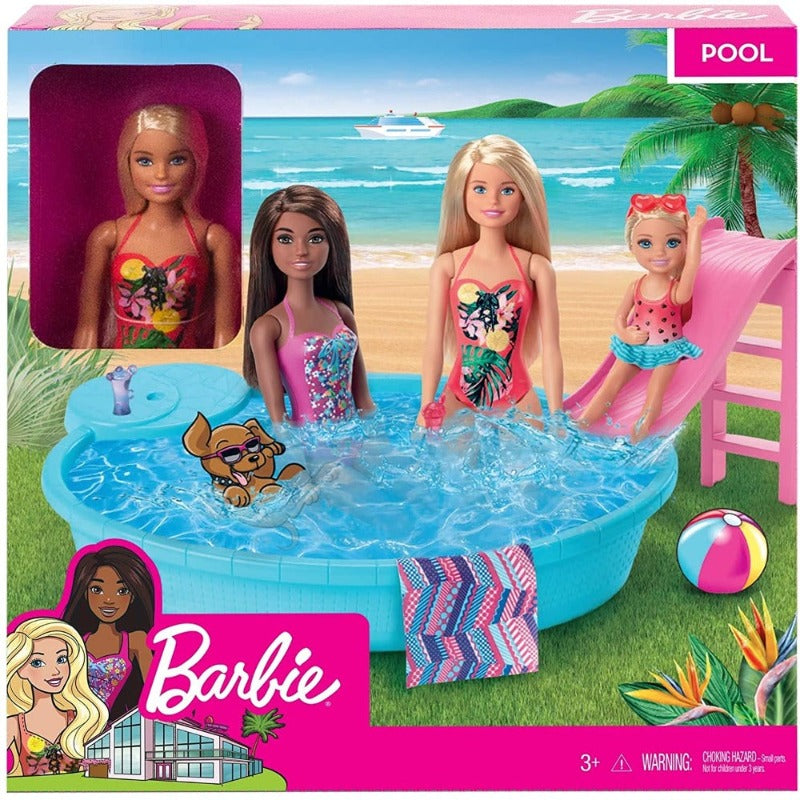 Barbie in Piscina, Bambola e Playset - The Toys Store