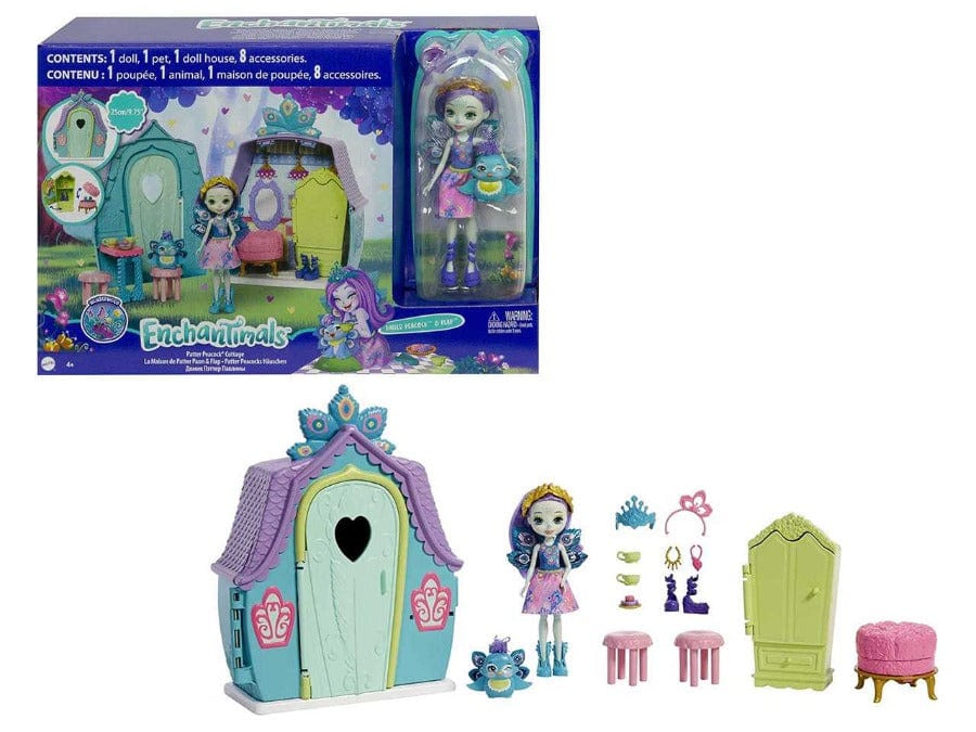 Casa delle Bambole Enchantimals playset Cottage con Bambola e Accessori