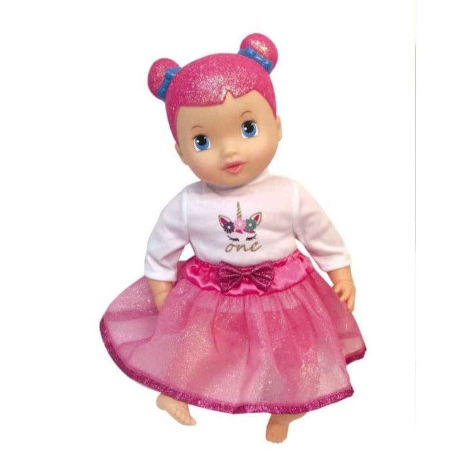 Bambole Bambola 38 cm Love 8 in 1, Bambolotto con Vestiti di Ricambio e Set Pappa