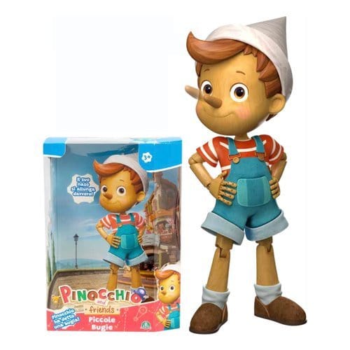 peluche Pinocchio Piccole Bugie, Bambola da 32cm con Naso che si Allunga Veramente