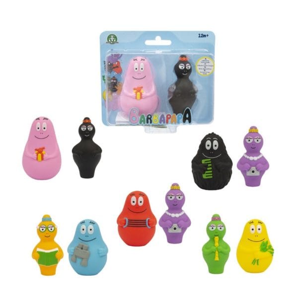 Giocattoli Barbapapà Personaggi 8 cm assortiti in coppia