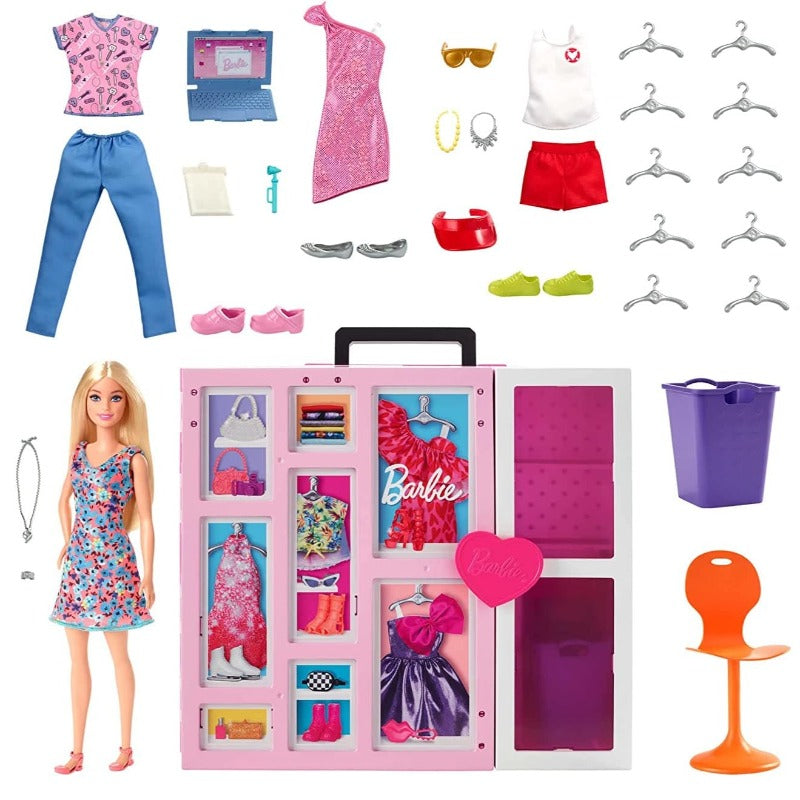 Barbie Barbie Armadio dei Sogni 2.0, Playset con Bambola Bionda