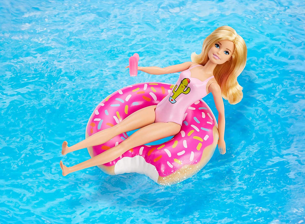 Barbie Barbie Playset Bambola Bionda Pronta per la Festa in Piscina, con Accessori Barbie Club Chelsea | Acquario con Bambola