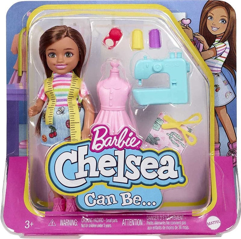 Bambole, playset e giocattoli Barbie Chelsea Playset Fashion Designer, Bambola con Accessori
