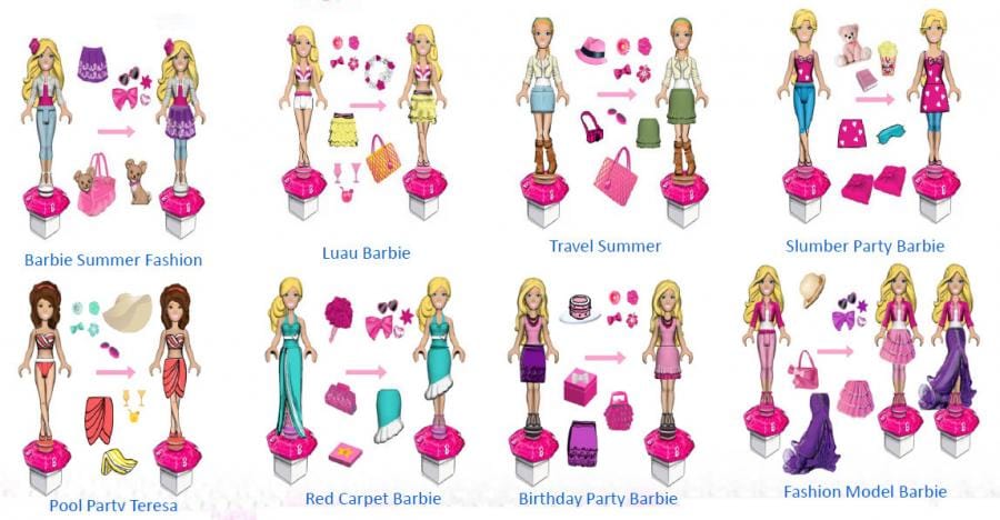 Barbie Mega Bloks Bambolina e Accessori - The Toys Store