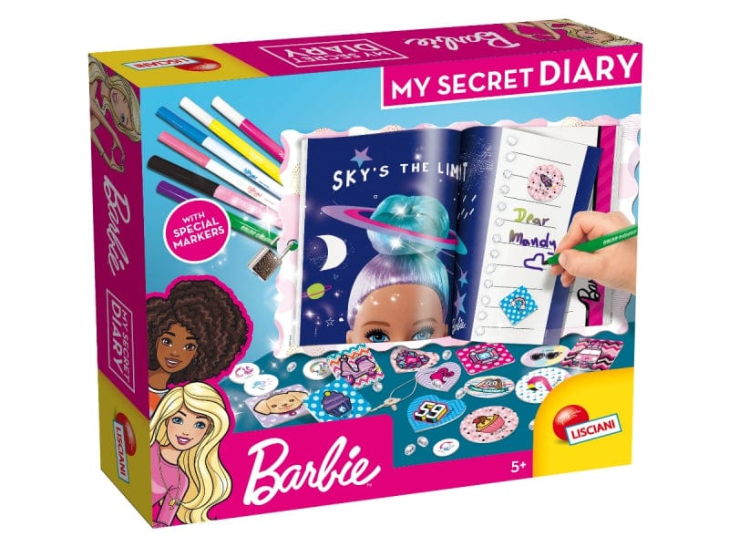 Colora e Decora Barbie Diario Segreto con Lucchetto