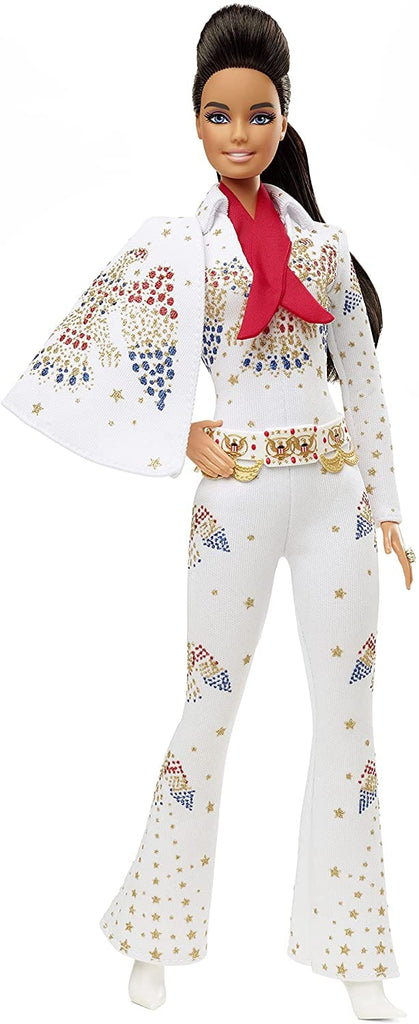 bambola Barbie Bambola Ispirata ad Elvis Presley con Vestiti e Dettagli Realistici