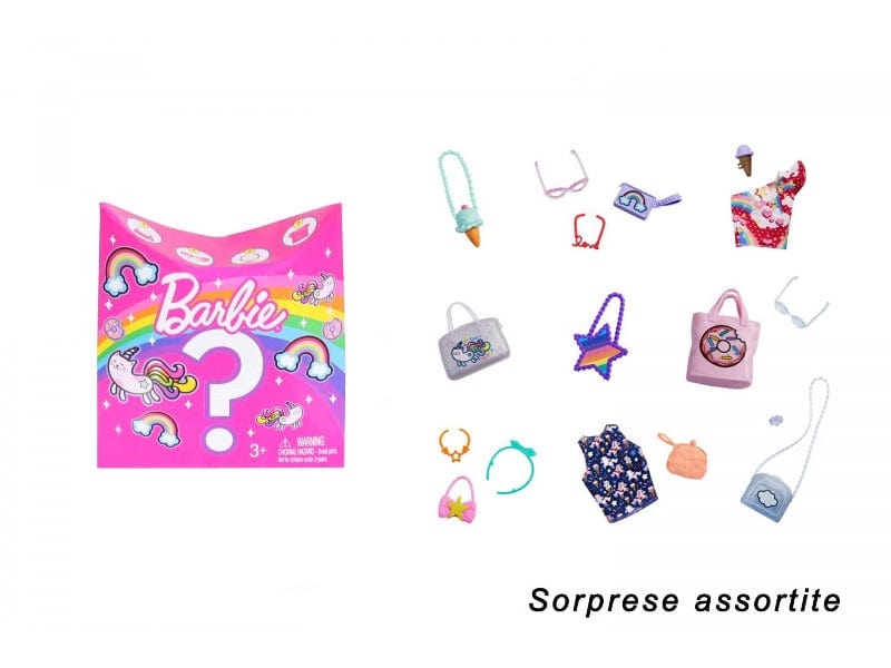 Bambole, playset e giocattoli Mattel Barbie Fashion Surprise, Accessori  e Vestiti Bambole  GGT72