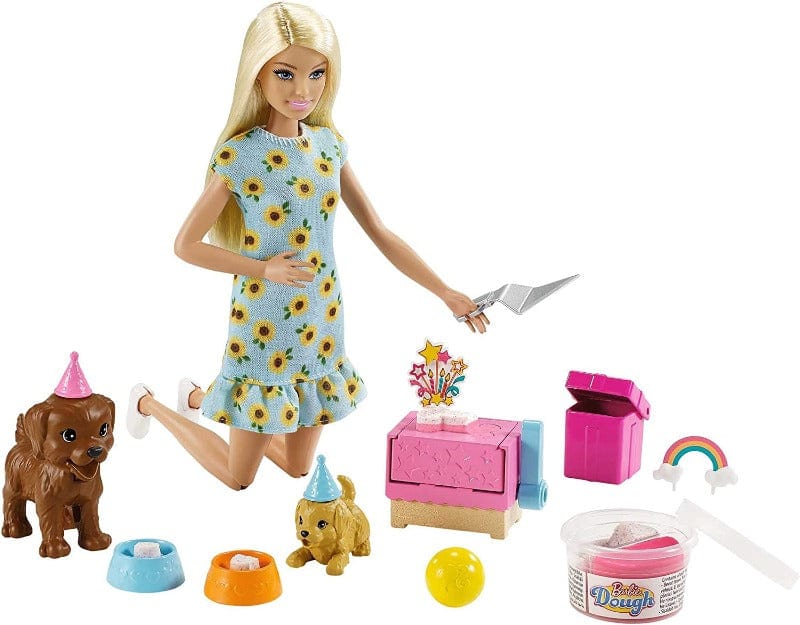 bambole Barbie Puppy Party Festa con i Cuccioli, Bambola con Cagnolini e tanti accessori