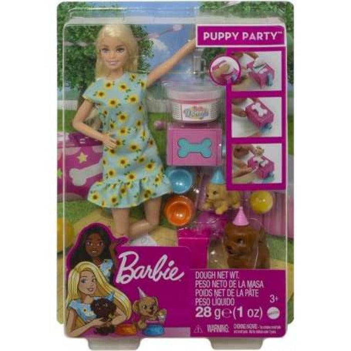 bambole Barbie Puppy Party Festa con i Cuccioli, Bambola con Cagnolini e tanti accessori