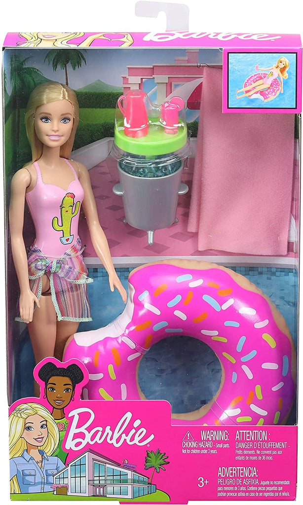Barbie Barbie Playset Bambola Bionda Pronta per la Festa in Piscina, con Accessori Barbie Club Chelsea | Acquario con Bambola