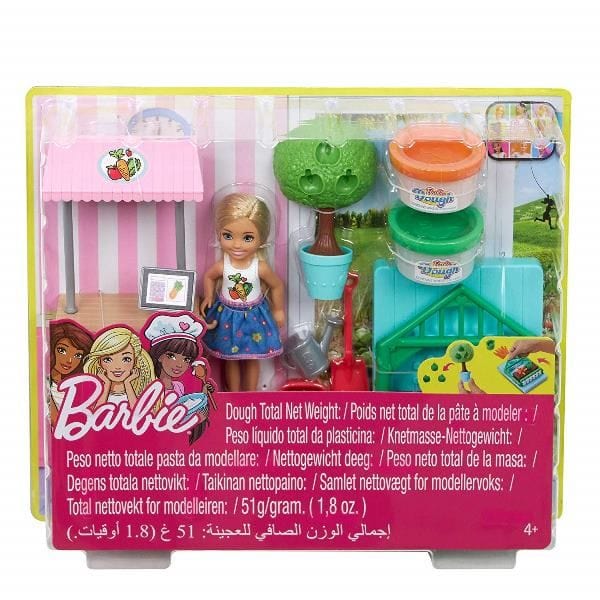 Bambole, playset e giocattoli Barbie Chelsea Playset Orto, Bambola con Pasta Modellabile