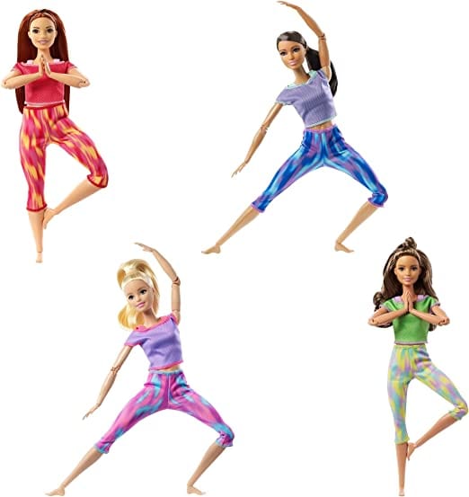 bambole Barbie Snodata, Bambola made to Move con 22 Punti snodabili