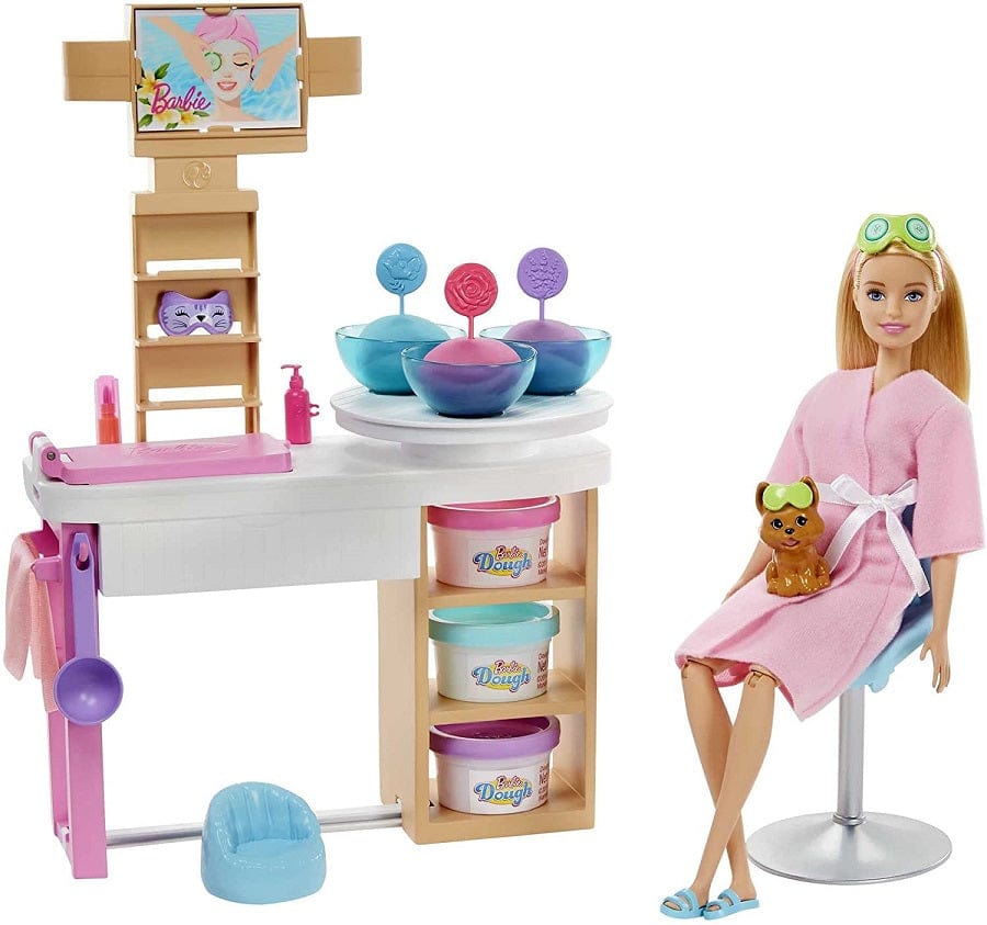 bambole Barbie alla Spa, Playset con Bambola, Cagnolino e Accessori