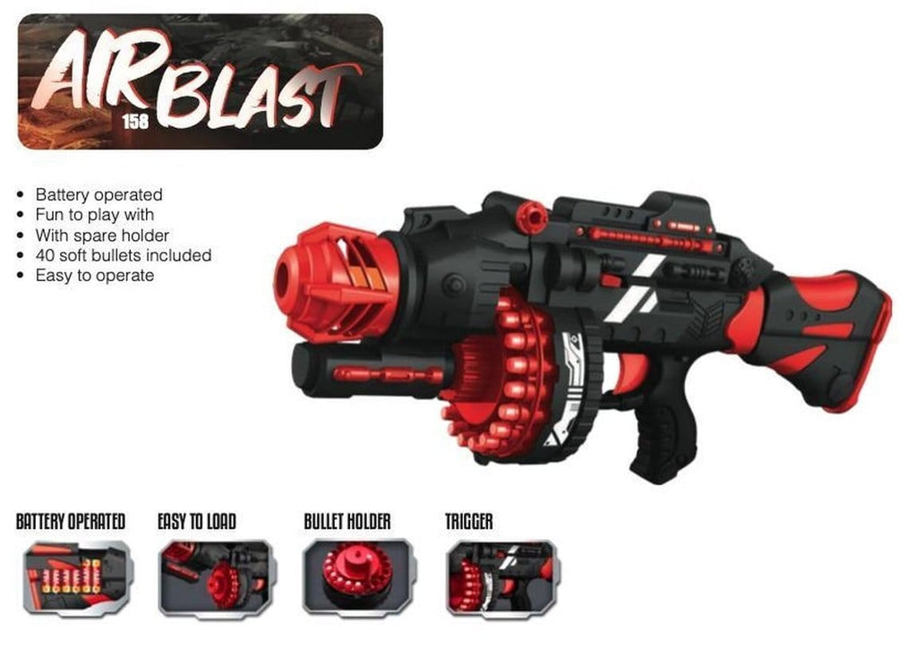 fucile Fucile Blaster Motorizzato con 40 Dardi Fucile Nerf Alpha Strike | The Toys Store