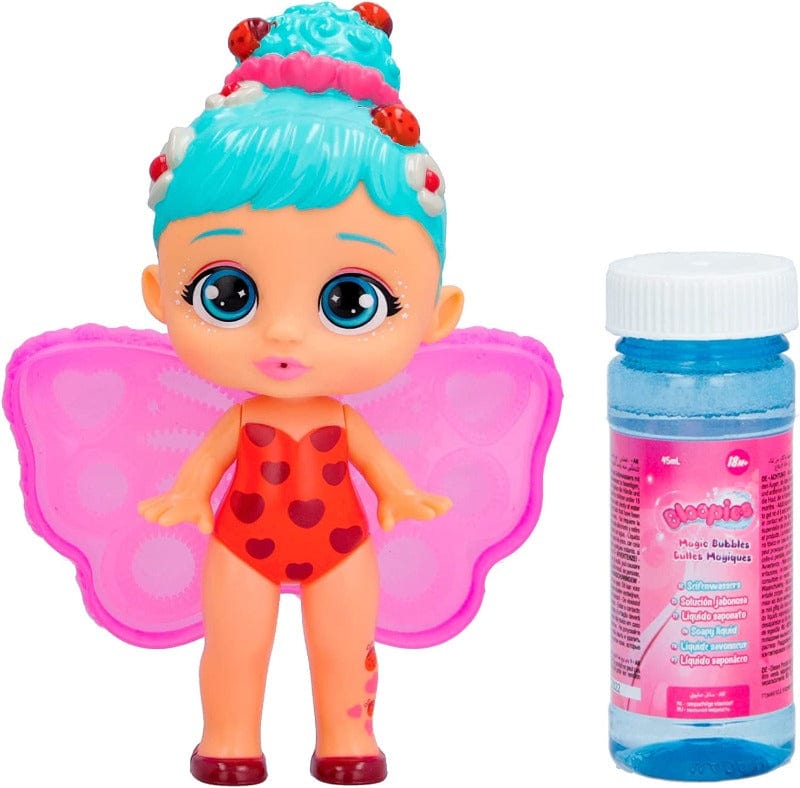 Bambole Bloopies Magic Bubbles, Bambola Fatina che Spruzza Acqua e fa Bolle Magiche con le sue Ali, IMC Toys