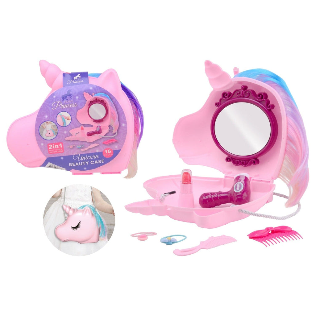 Make Up Bambini Beauty Case Unicorno, Valigetta con 16 Accessori