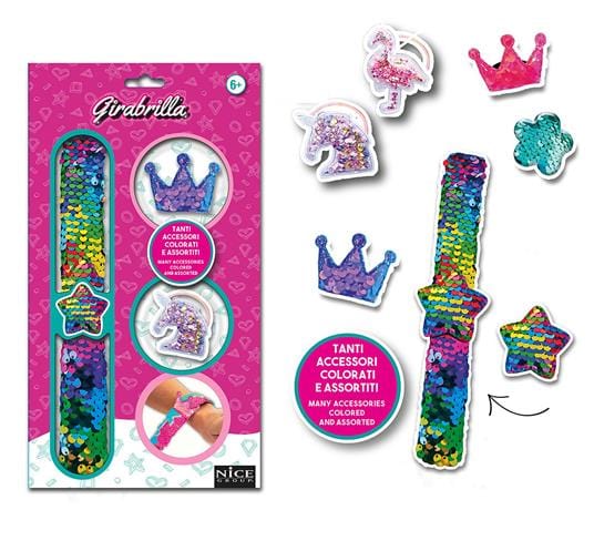 Giocattoli Fashion Girabrilla Bracciali con Paillettes Cambia Colore e Accessori