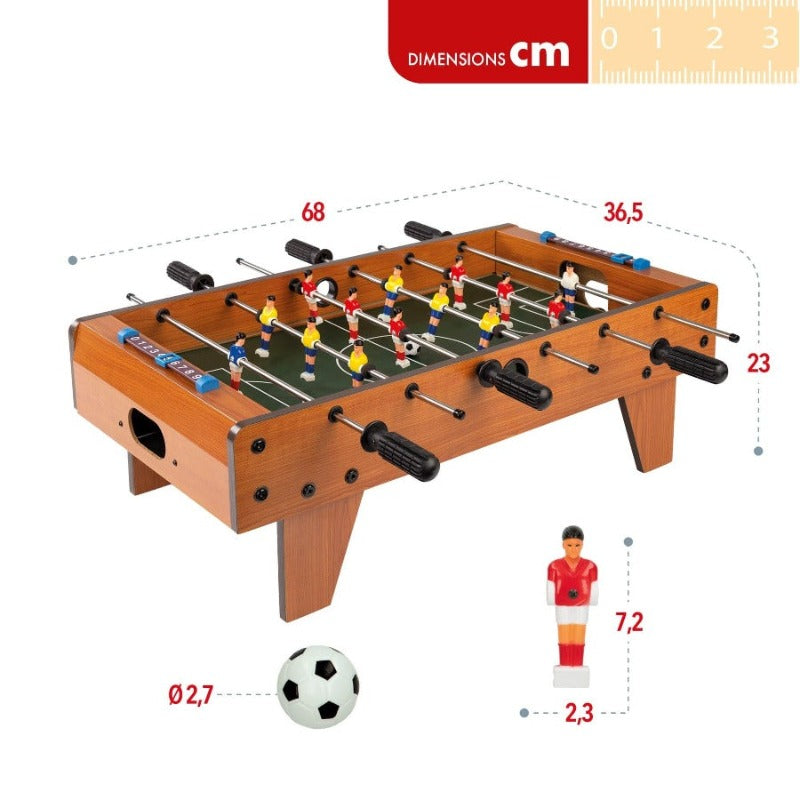 Calcetto in Legno Gioco di Calcio Balilla Deluxe 68cm - The Toys Store