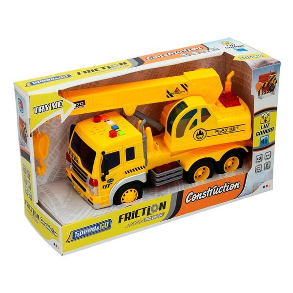Camion con Gru - Giocattolo Luci e Suoni - The Toys Store