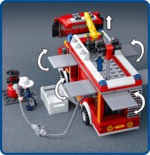 Costruzioni Set Costruzioni Camion dei Vigili del Fuoco